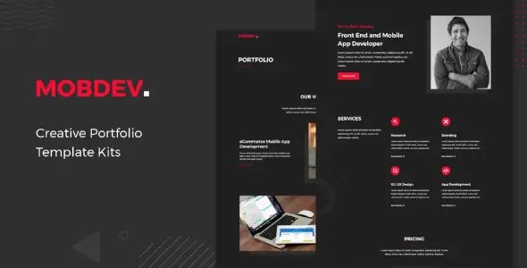 Mobdev – Creative Portfolio & Resume Elementor Template Kit