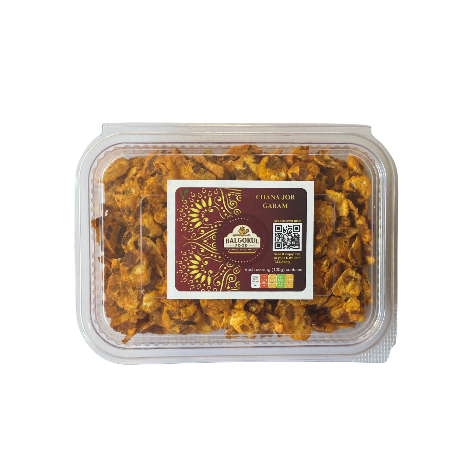 BalGokul Foods – Chana Jor Garam (Spicy Crunchy Roasted Black Chana Snack)