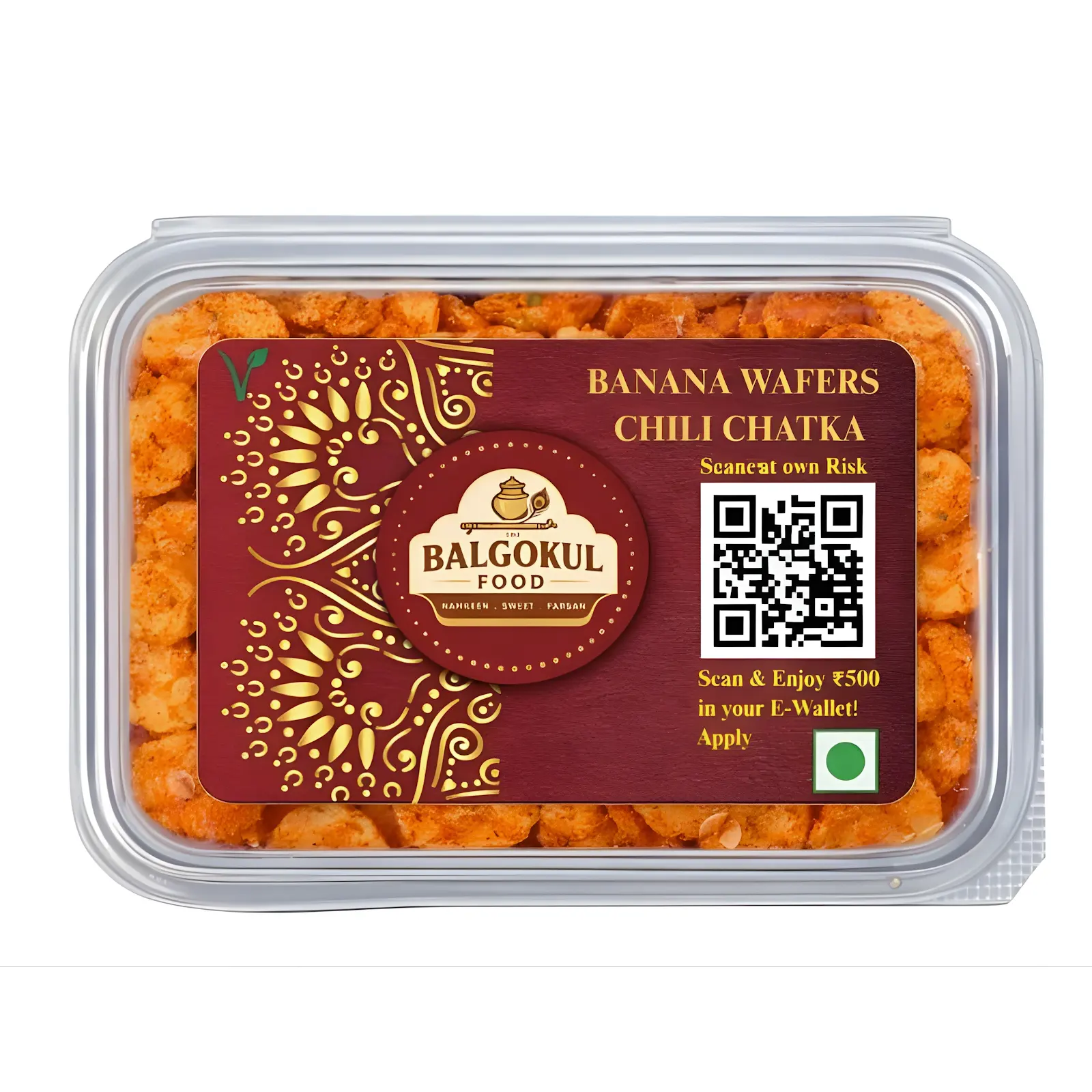 BalGokul Foods Banana Wafers – Chili Chatka