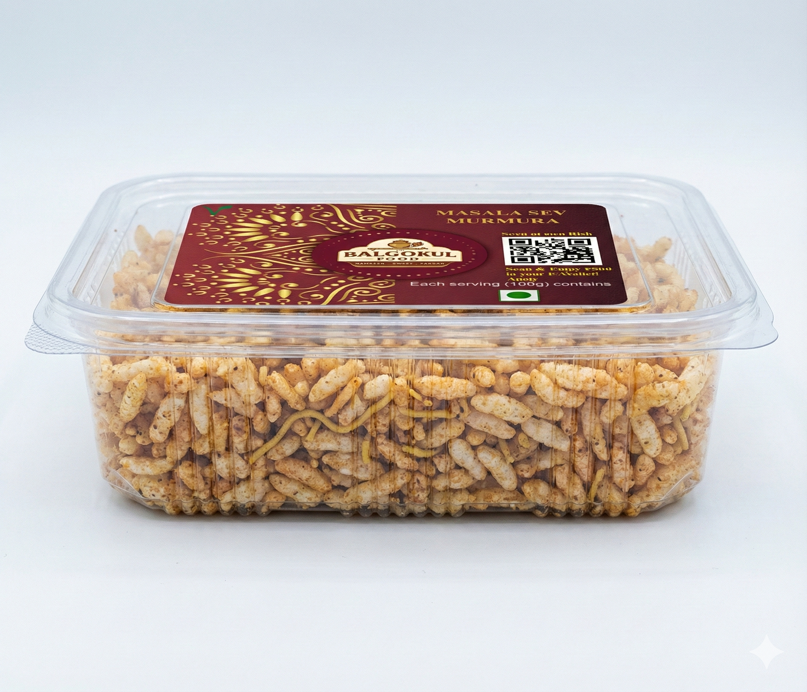 BalGokul Foods Masala Sev Murmura – Spicy Crunchy Puffed Rice Namkeen